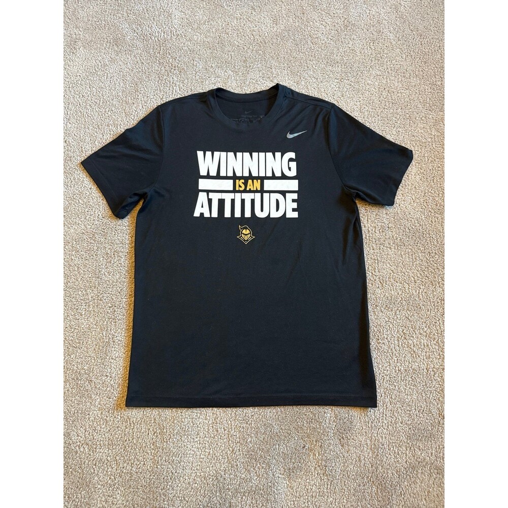 UCF Knights TEAM ISSUED “Winning is an Attitude” Nike Dri-Fit Big 12 Tee Size L
